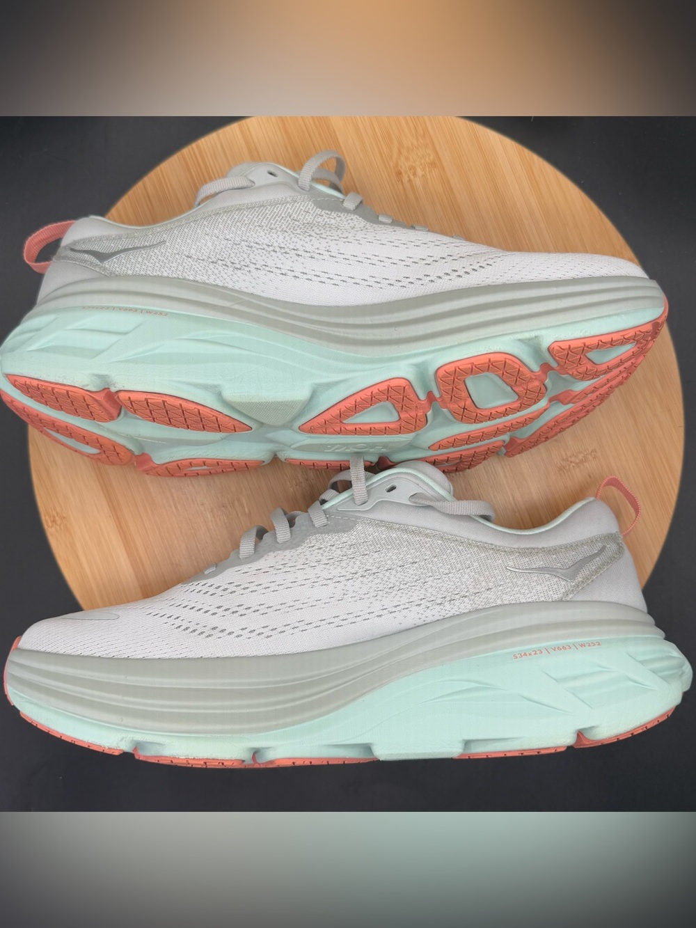 Hoka One One Women’s Stardust / Aqua Breeze Size 10B - Picture 4 of 10